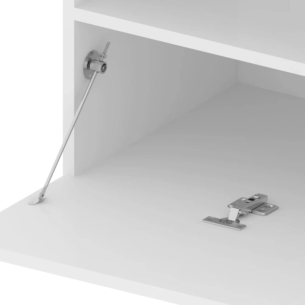 fehér TV-szekrény LED-világítással 75 x 35 x 40 cm