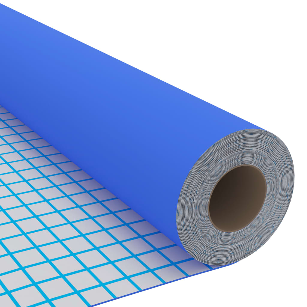magasfényű kék öntapadó PVC bútorfólia 500 x 90 cm