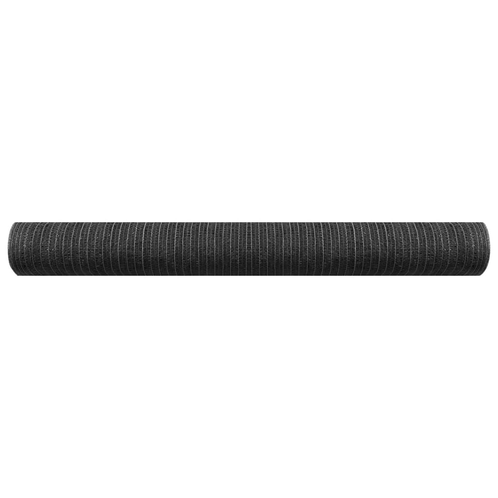 antracitszürke HDPE belátásgátló háló 2 x 25 m 150 g/m²
