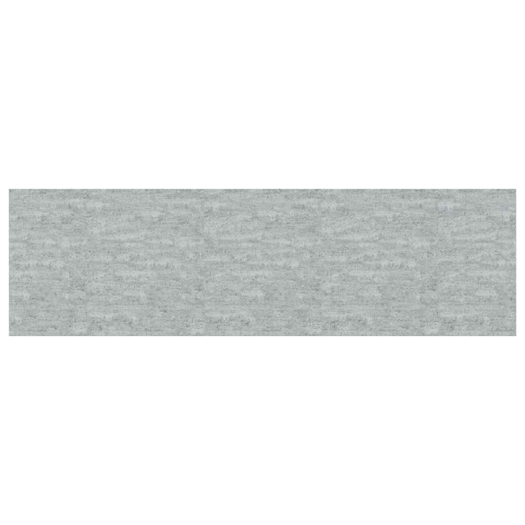 2 db betonszürke MDF lebegő fali polc 80 x 23,5 x 3,8 cm