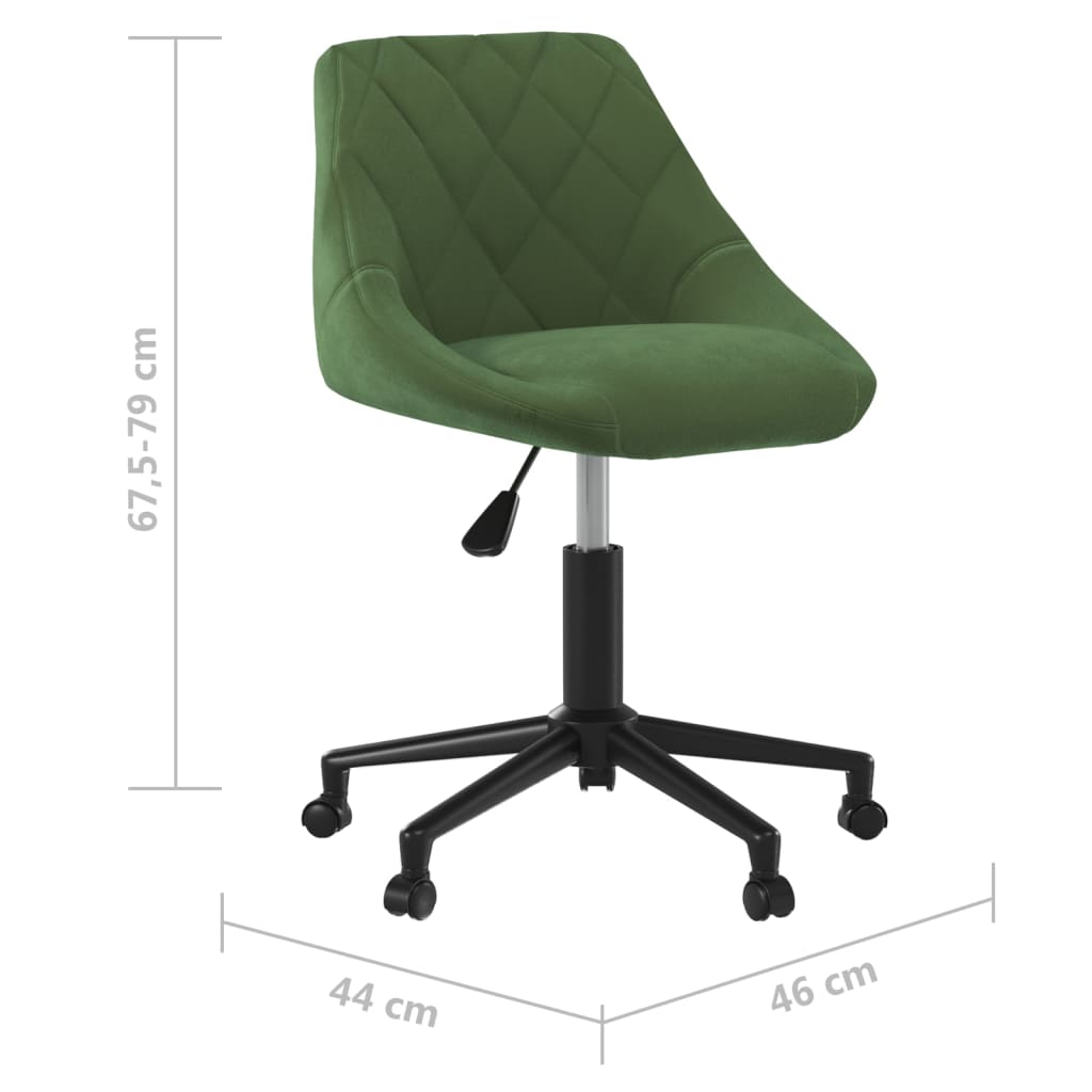 sötétzöld bársony forgó irodaszék