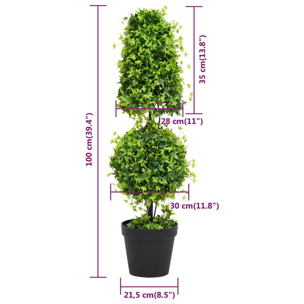 zöld cserepes műpuszpáng 100 cm