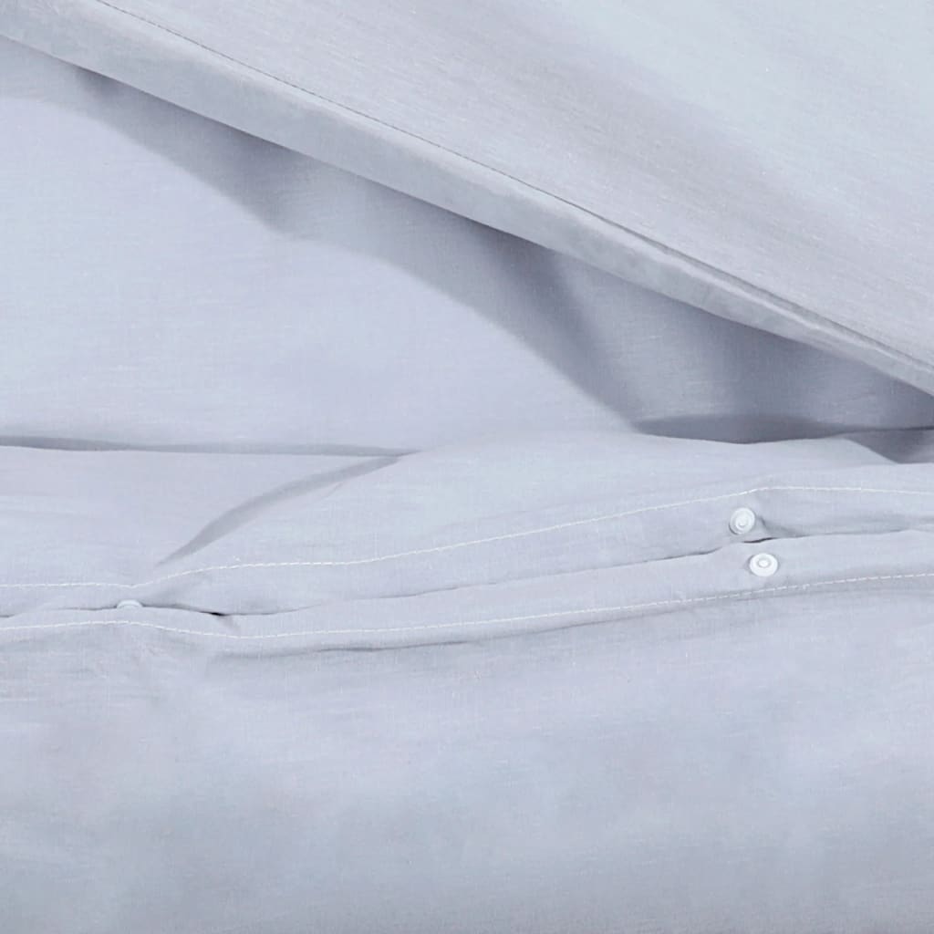 szürke pamut ágyneműhuzat-garnitúra 200 x 200 cm