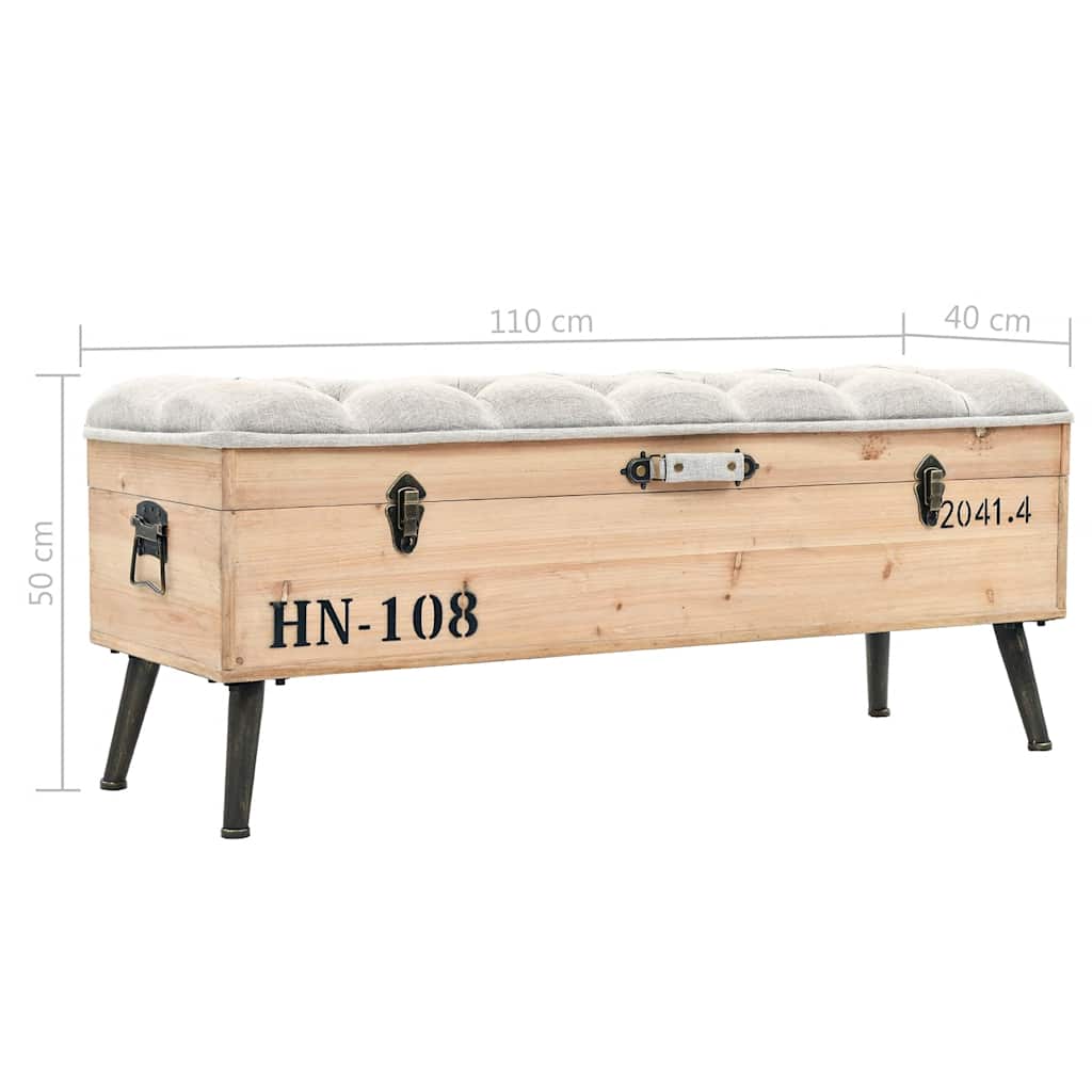 tömör fenyőfa tárolópad 110 cm