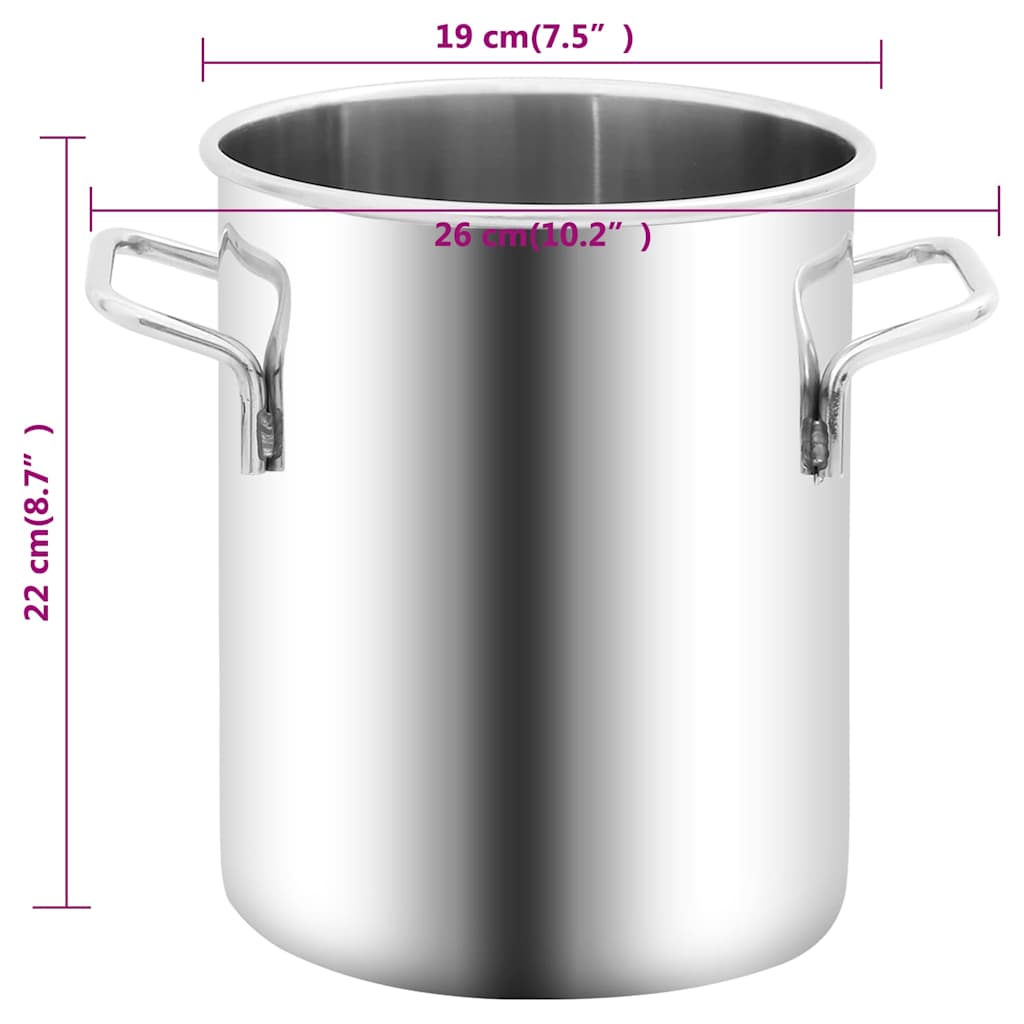 rozsdamentes acél vákuumkamra 5,5 L