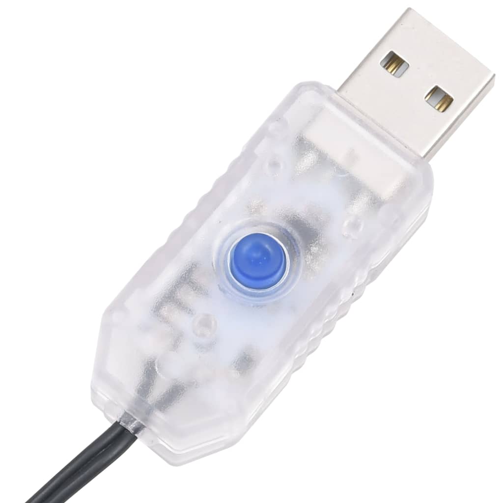 hideg fehér fényű fürtös PVC LED-szalag 400 LED-del