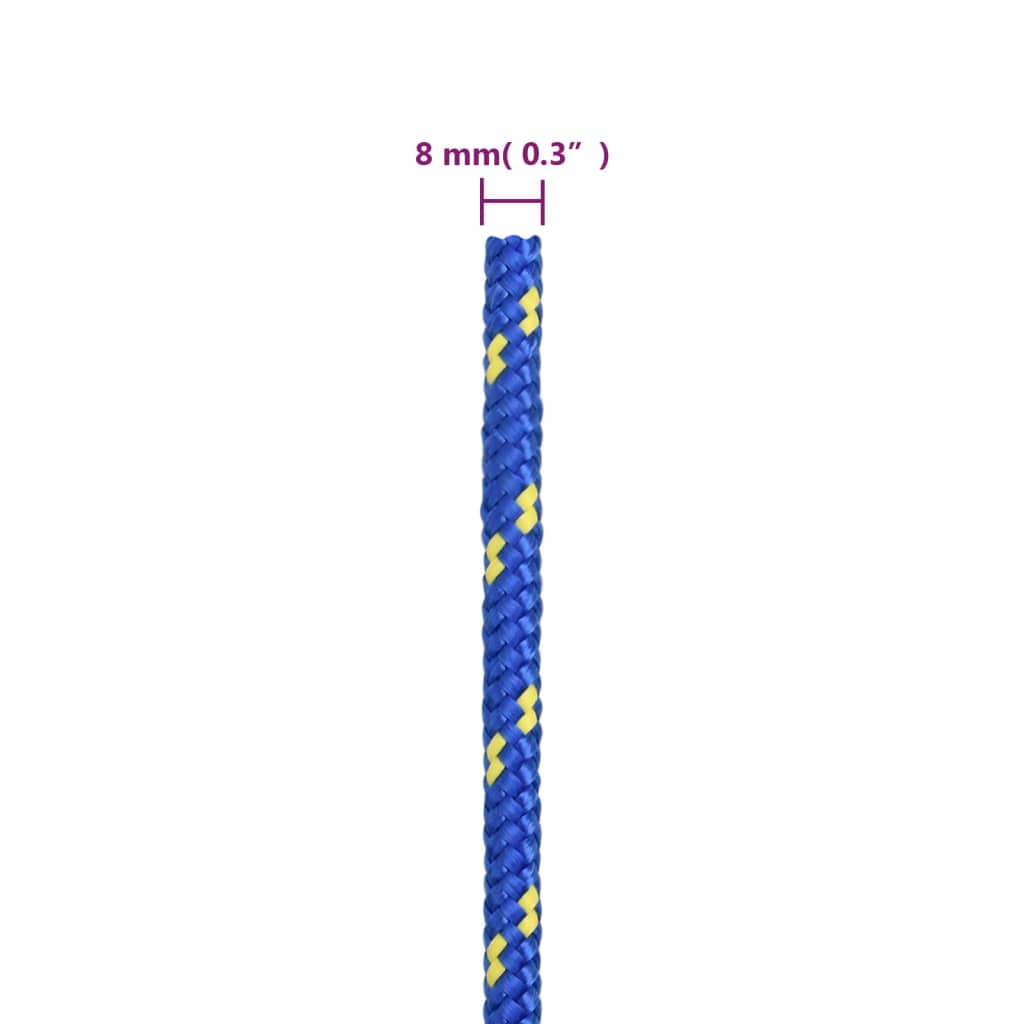 kék polipropilén hajókötél 8 mm 250 m