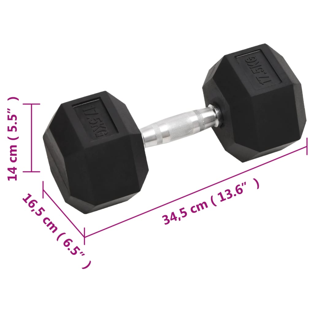 öntöttvas egykezes súlyzó 17,5 kg