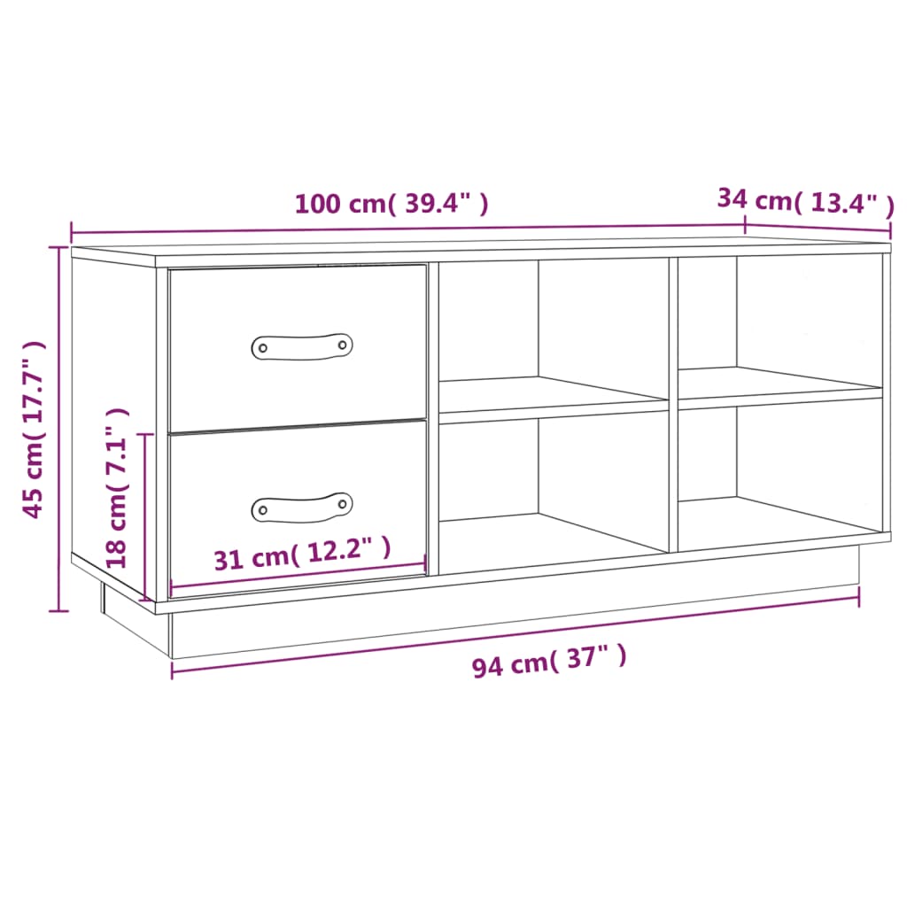 fehér tömör fenyőfa cipőtároló pad 100 x 34 x 45 cm