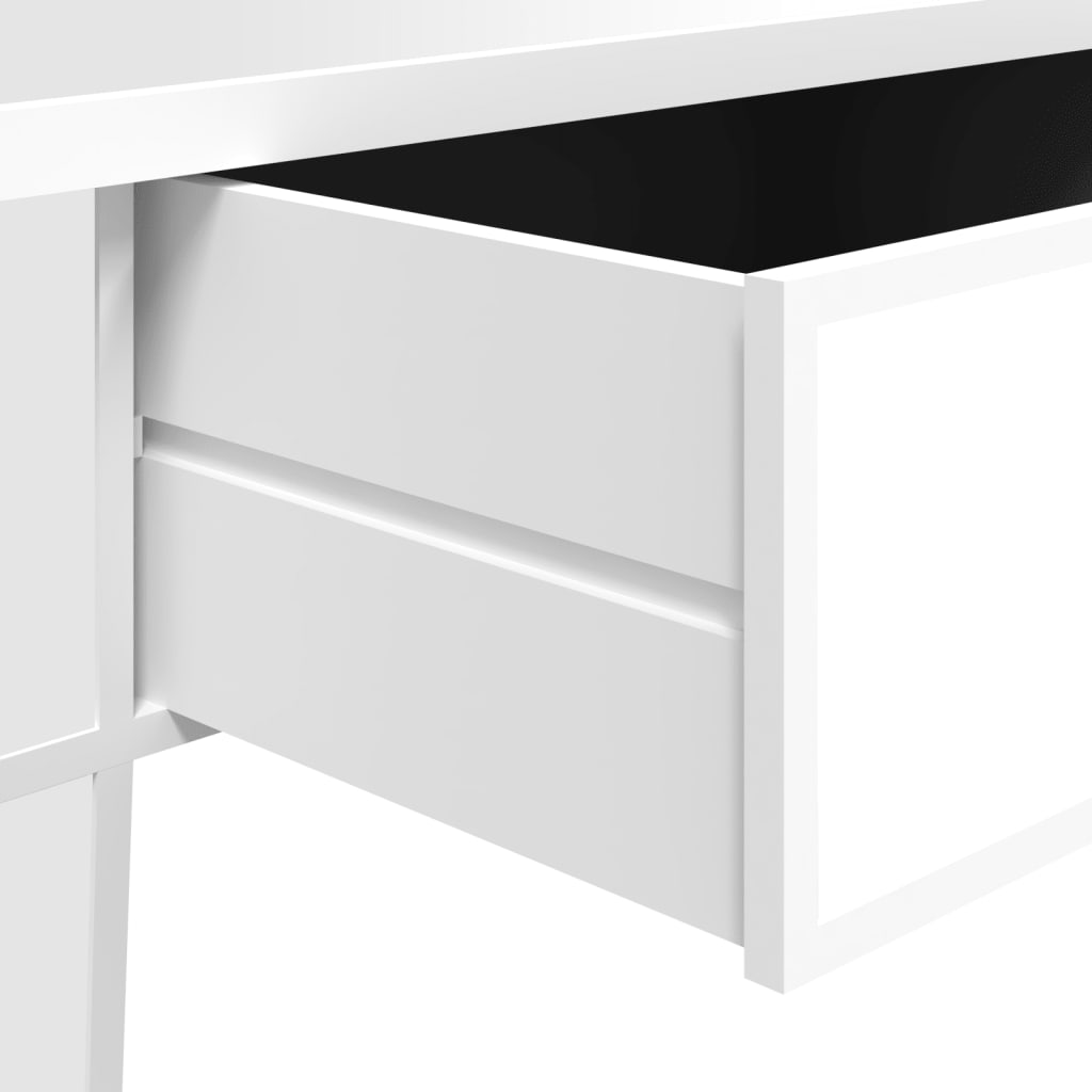 tükrös szerelt fa és üveg dohányzóasztal 106 x 45 x 45 cm