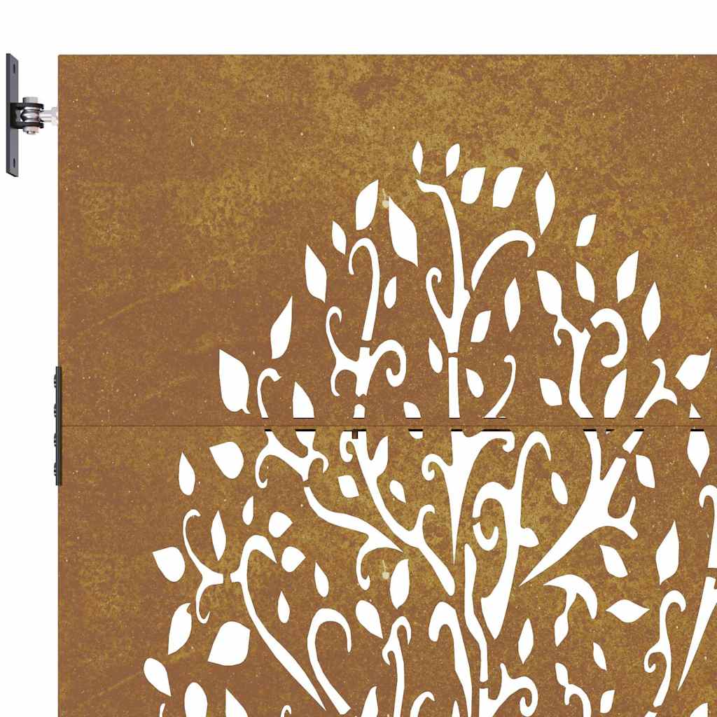 famintás corten acél kerti kapu 85x100 cm