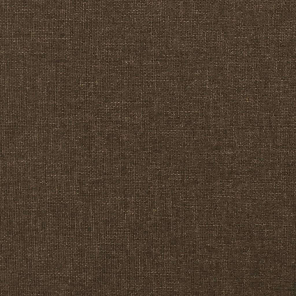sötétbarna szövet ágykeret matrac nélkül 140 x 190 cm