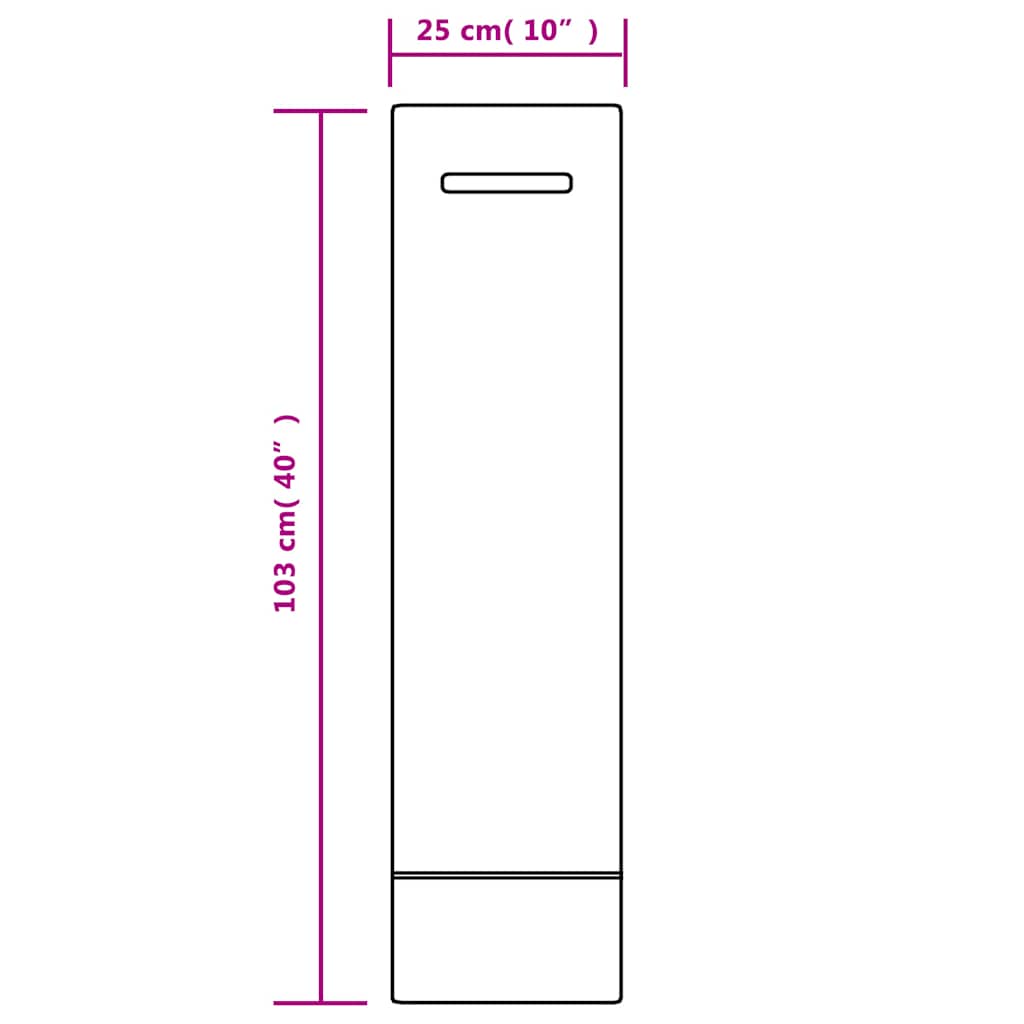 25 db sötétzöld HDPE homokzsák 103 x 25 cm