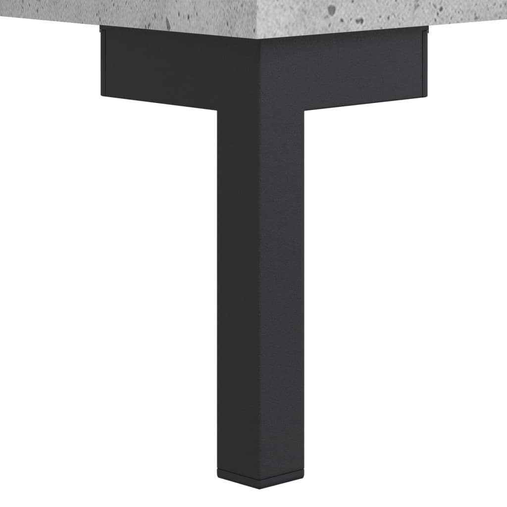 betonszürke szerelt fa magasszekrény 69,5 x 34 x 180 cm