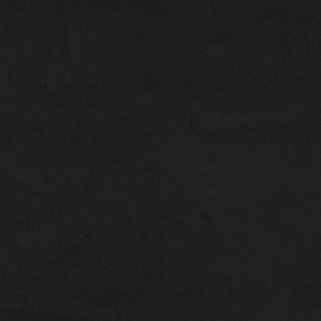 fekete bársony kanapéágy matraccal 100 x 200 cm