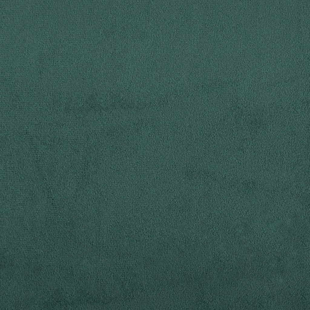 sötétzöld bársony heverő matraccal 90 x 200 cm