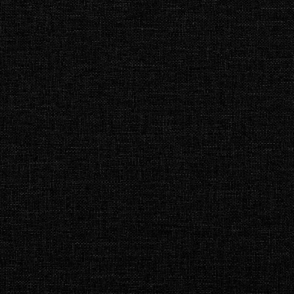 fekete szövet kanapéágy matraccal 90 x 190 cm