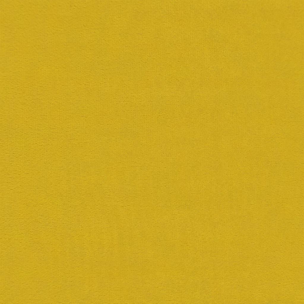 sárga kihúzható bársony heverő matraccal 100 x 200 cm