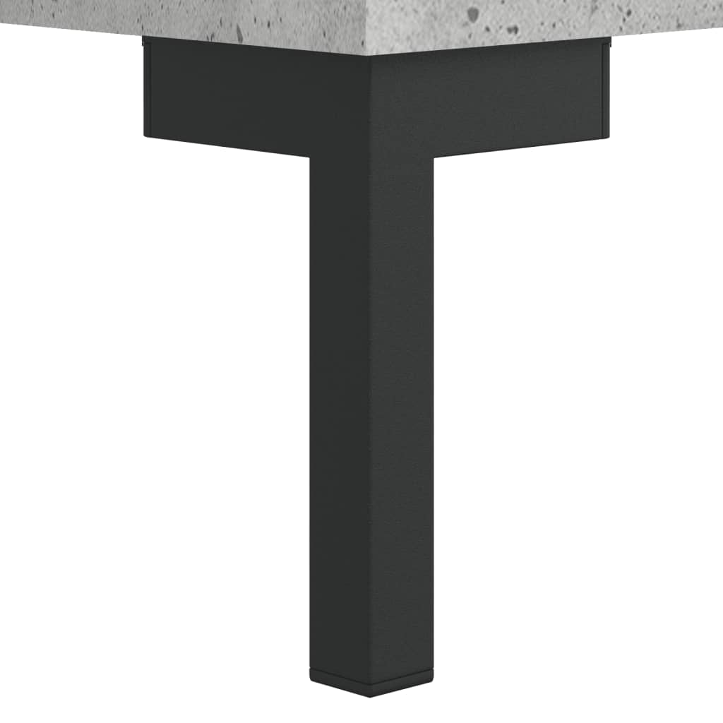 betonszürke szerelt fa magasszekrény 34,5x34x180 cm