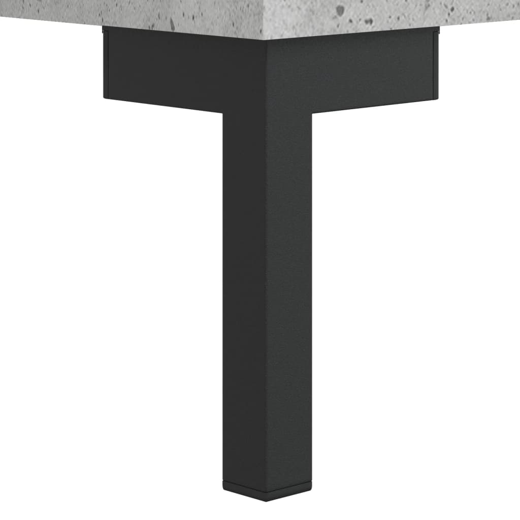 betonszürke szerelt fa magasszekrény 34,5x34x180 cm