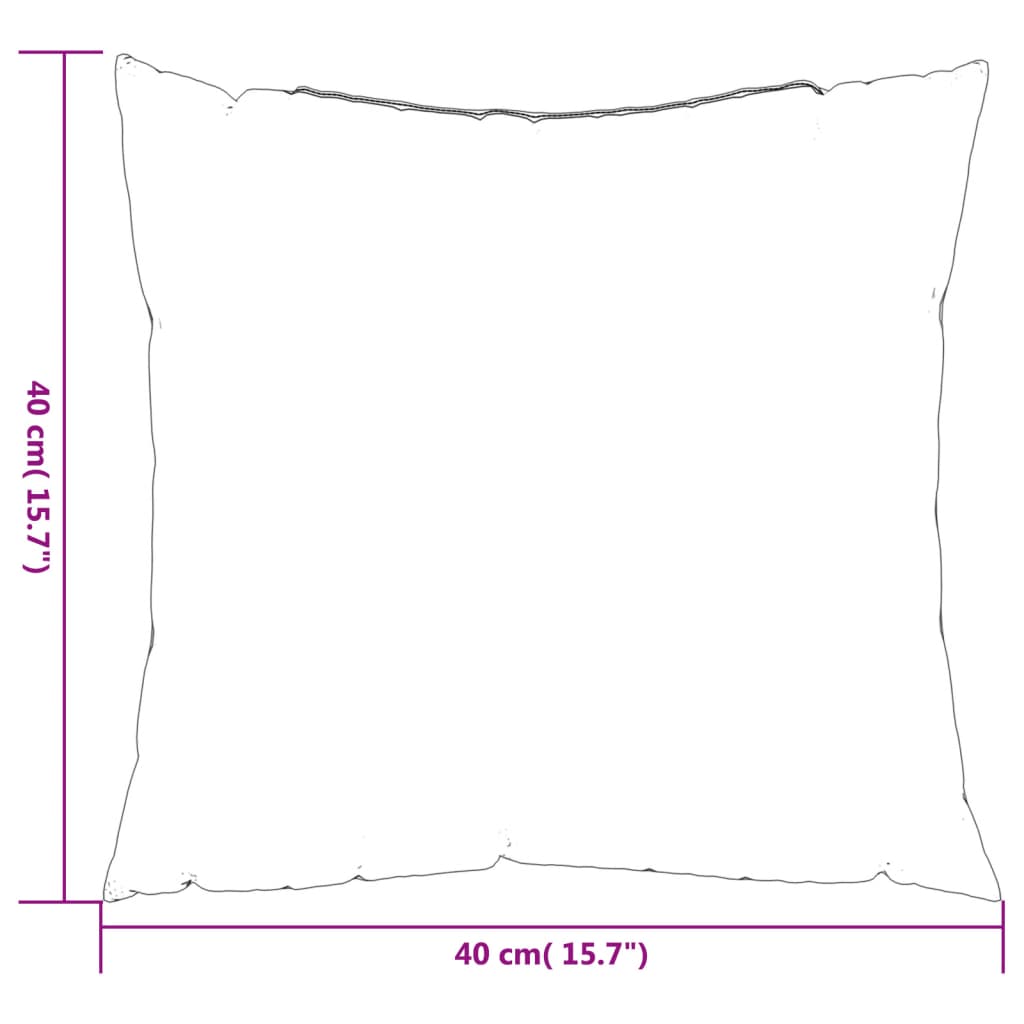 4 db kék és fehér szövet díszpárna 40 x 40 cm