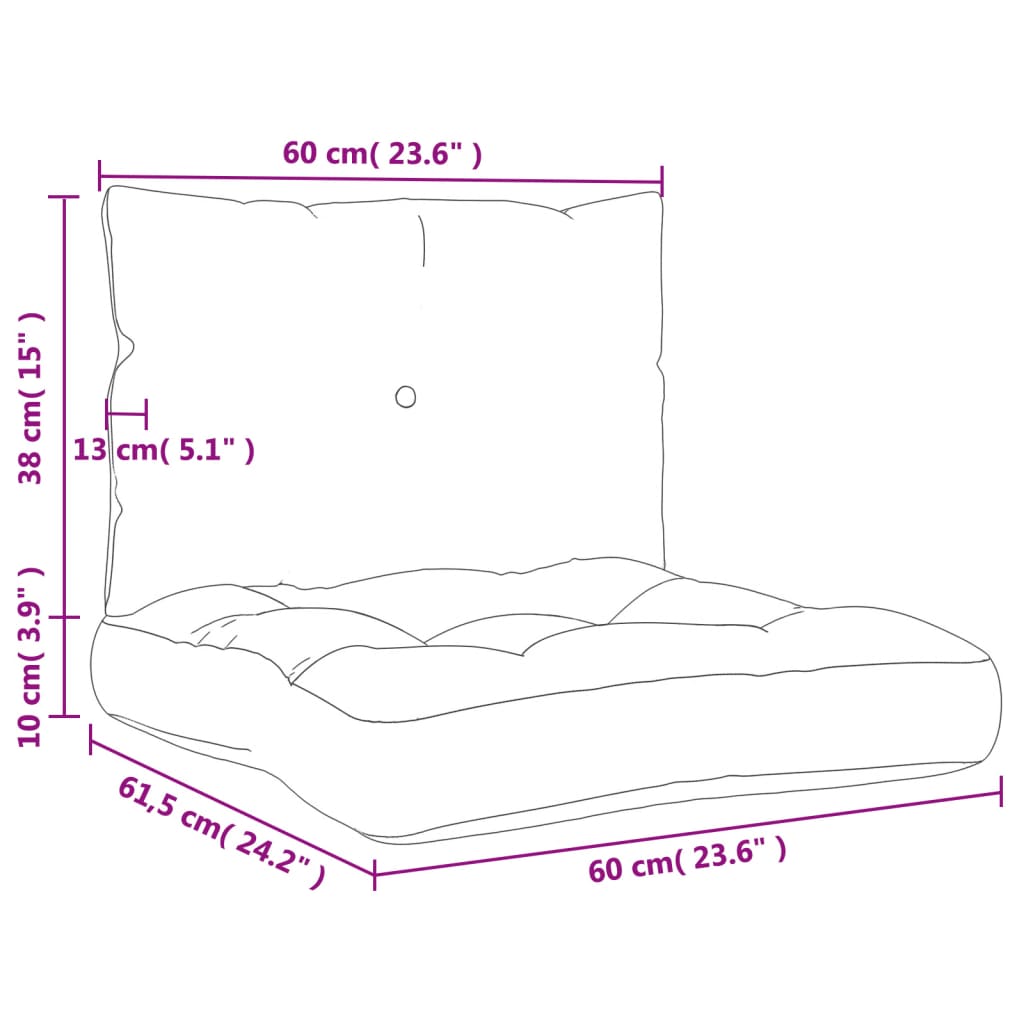 2 db élénkzöld szövet raklappárna