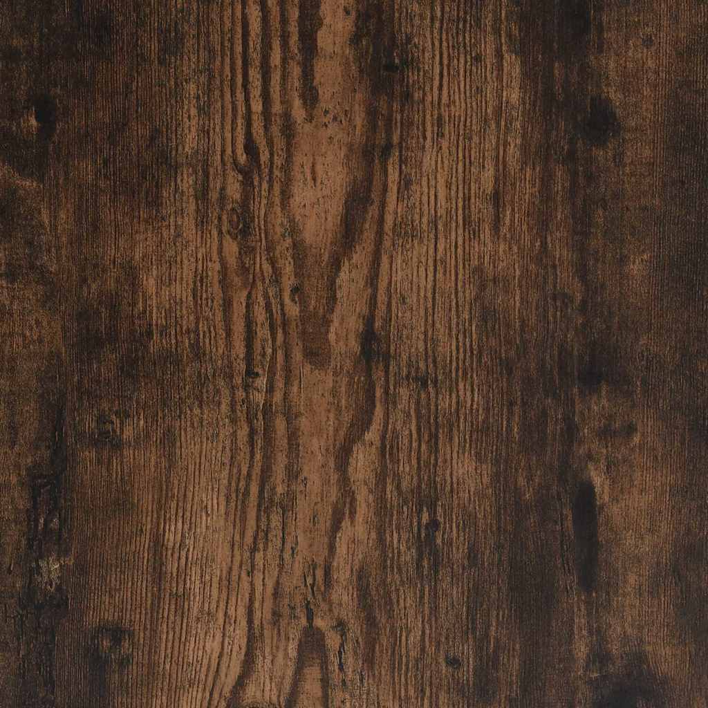 füstös tölgy színű szerelt fa könyv-/tálalószekrény 50x25x80 cm