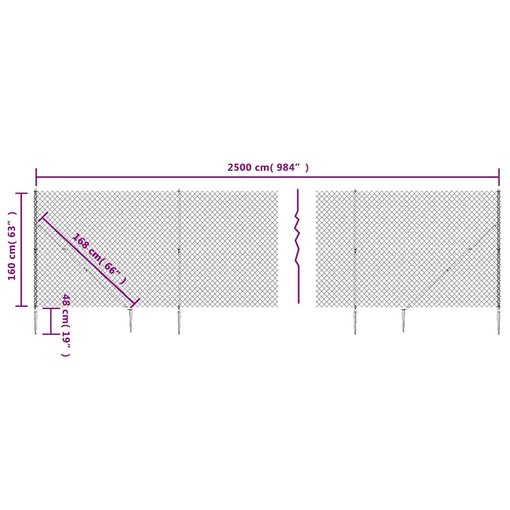 zöld drótkerítés cövekekkel 1,6 x 25 m