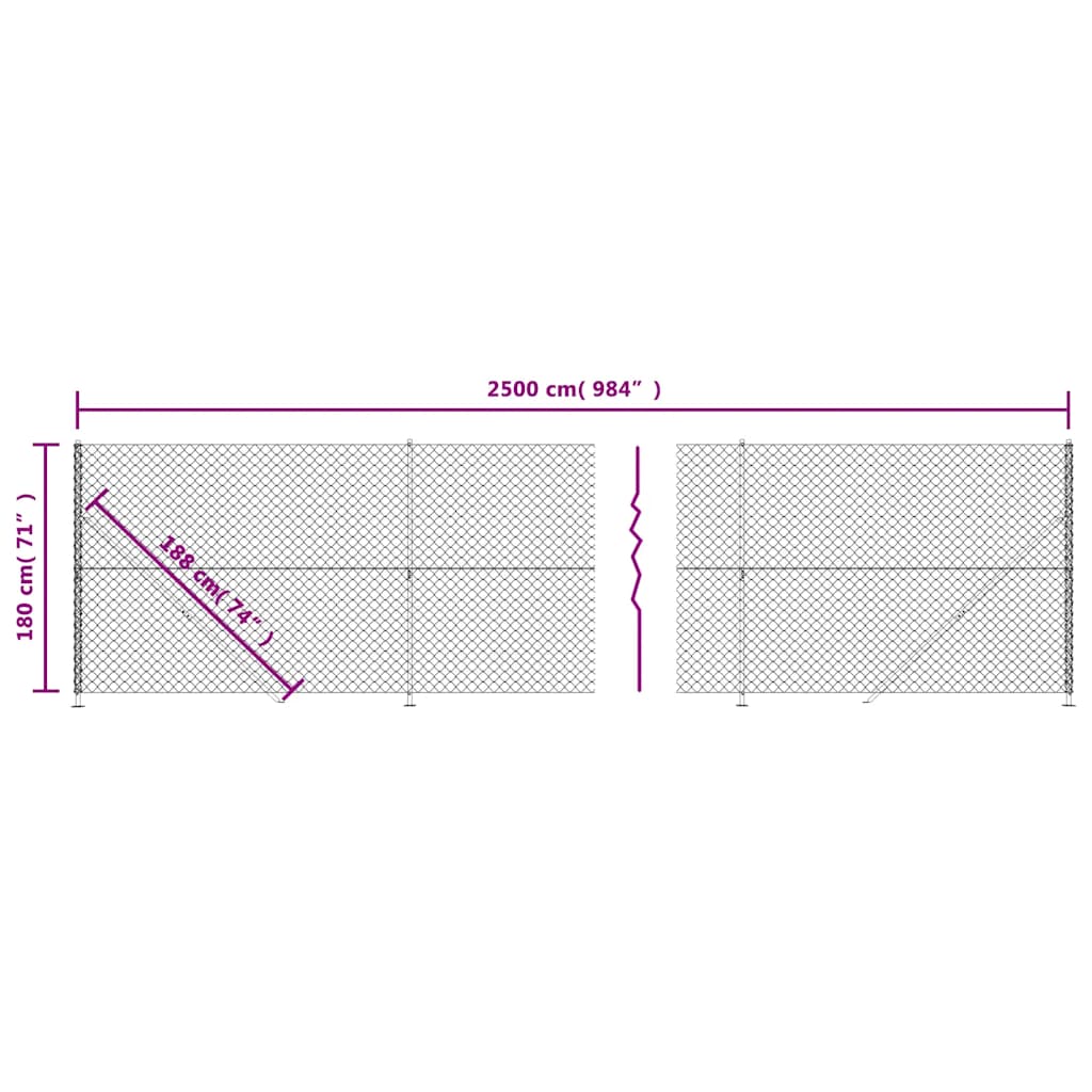 zöld drótkerítés illesztőperemmel 1,8 x 25 m