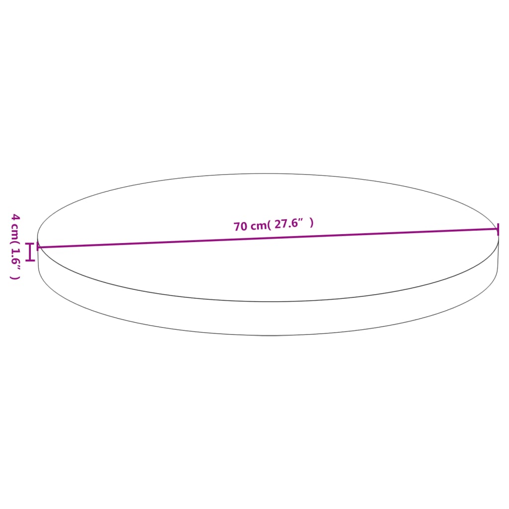 bambusz asztallap Ø70 x 4 cm