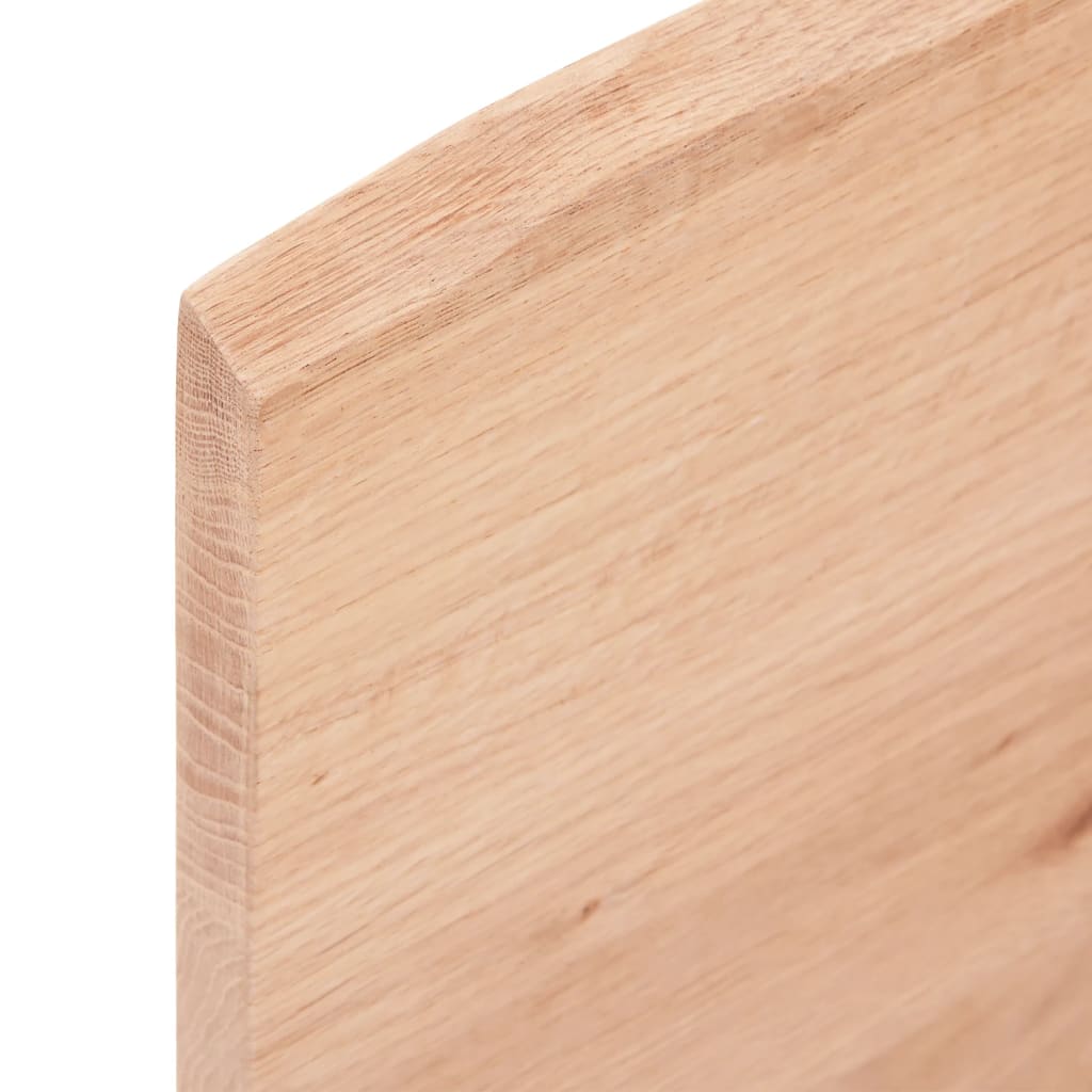 világosbarna kezelt tömör tölgyfa fali polc 60x20x2 cm