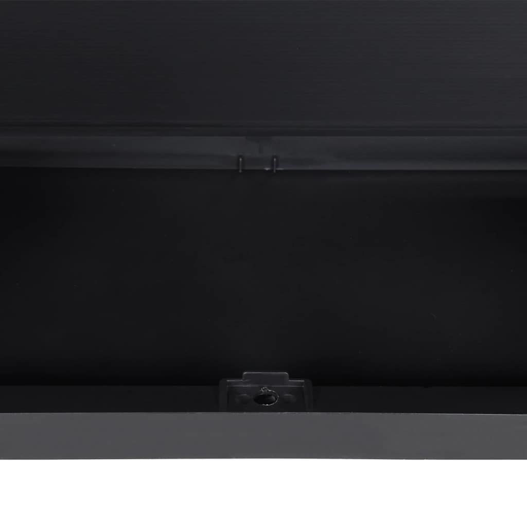 szürke és fekete PP kültéri tárolószekrény 97 x 37 x 85 cm