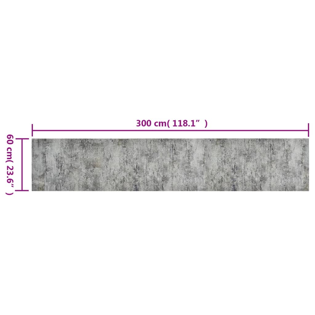 mosható betonmintás bársony konyhaszőnyeg 60 x 300 cm