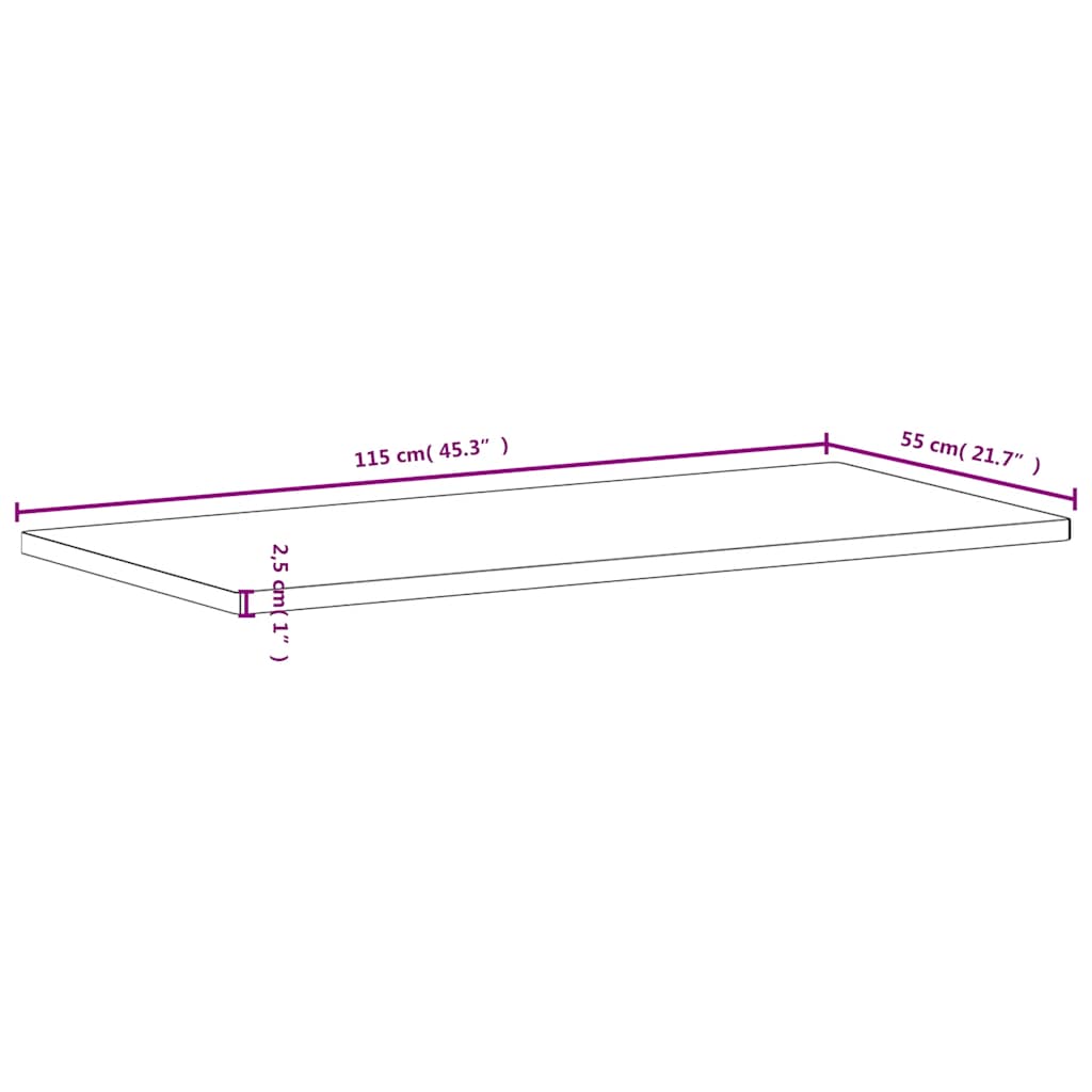 tömör bükkfa íróasztallap 115 x 55 x 2,5 cm