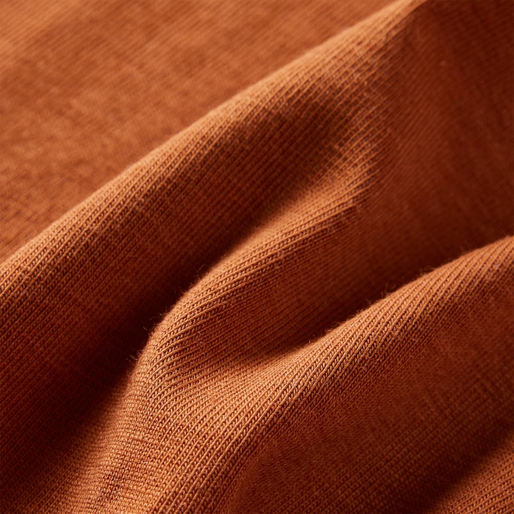 Konyak színű hosszú ujjú gyerekpóló 140