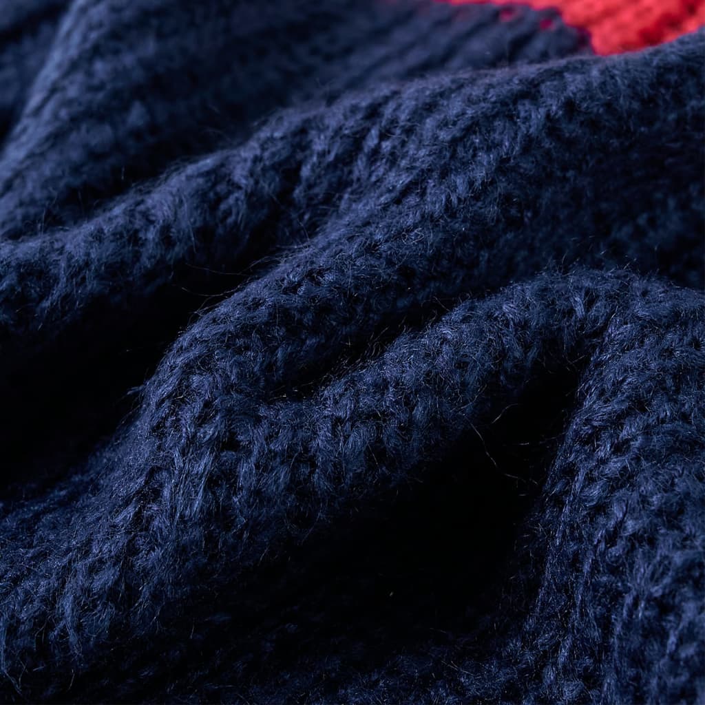 Gyerek pulóver kötött Navy 128