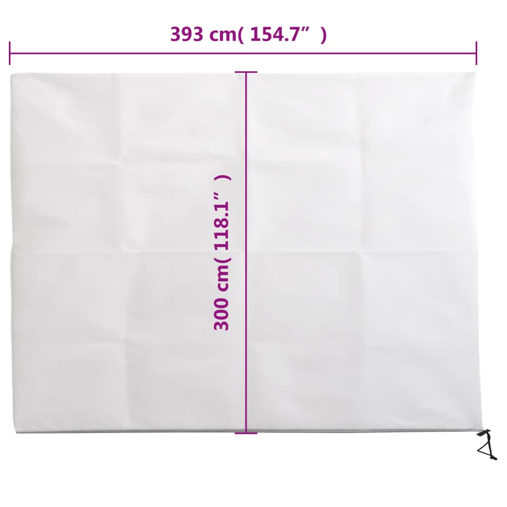 2 db növényvédő huzat cipzárral 70 g/m² 3,93 x 3 m