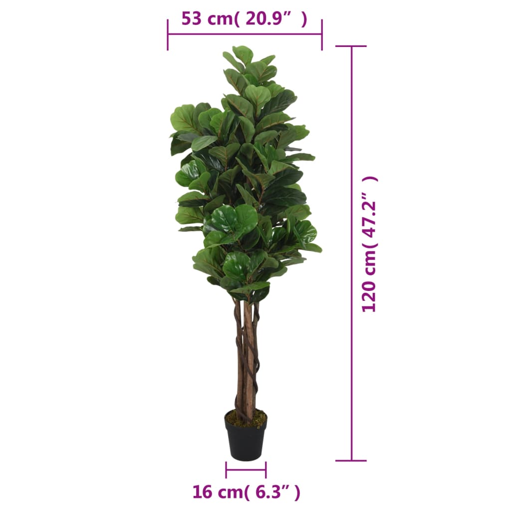 zöld mű-lantlevelűfikusz 134 levél 120 cm