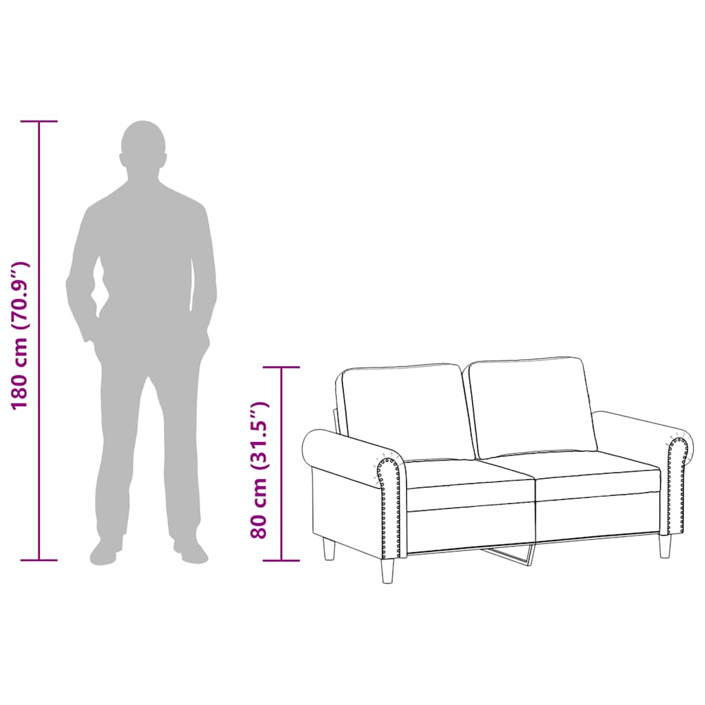 2 személyes bordó műbőr kanapé 120 cm