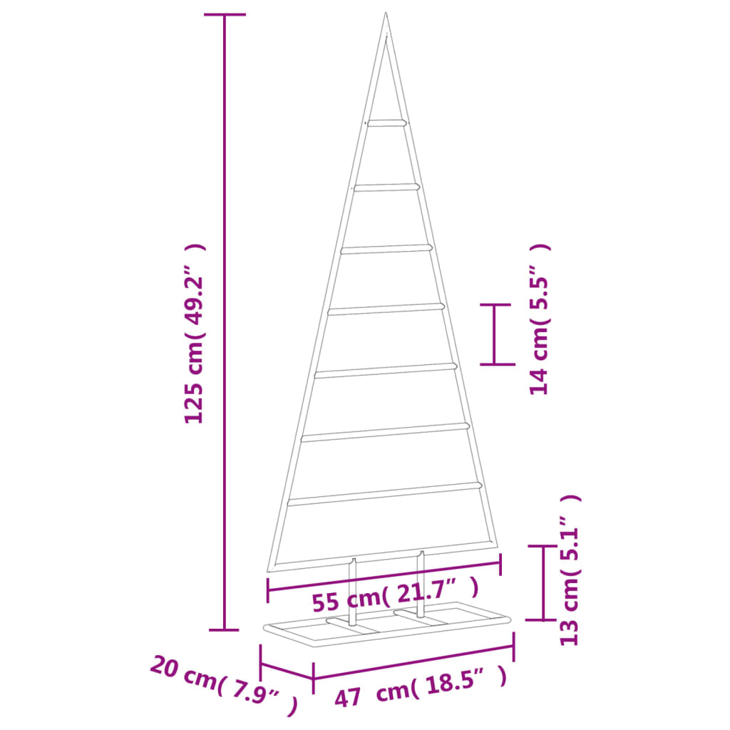 fekete fém karácsonyfa dekorációhoz 125 cm