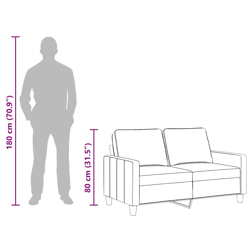 kétszemélyes bordó szövet kanapé 120 cm