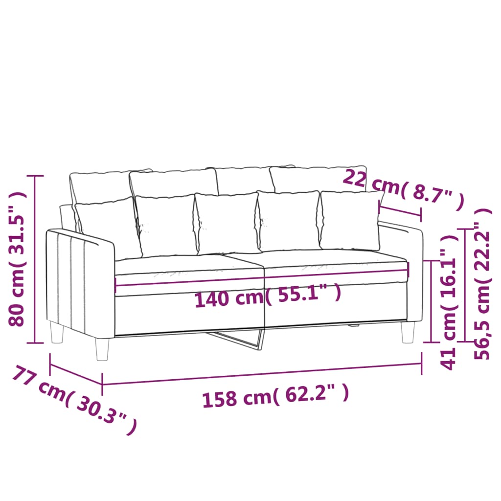 kétszemélyes sötétzöld bársony kanapé 140 cm