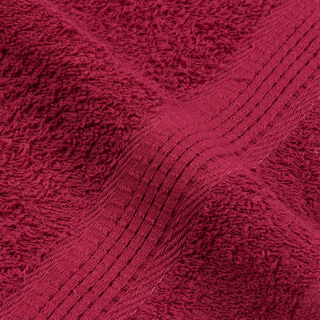 4 db FROGN törölköző bordó 100 x 200 cm 360 g/m²