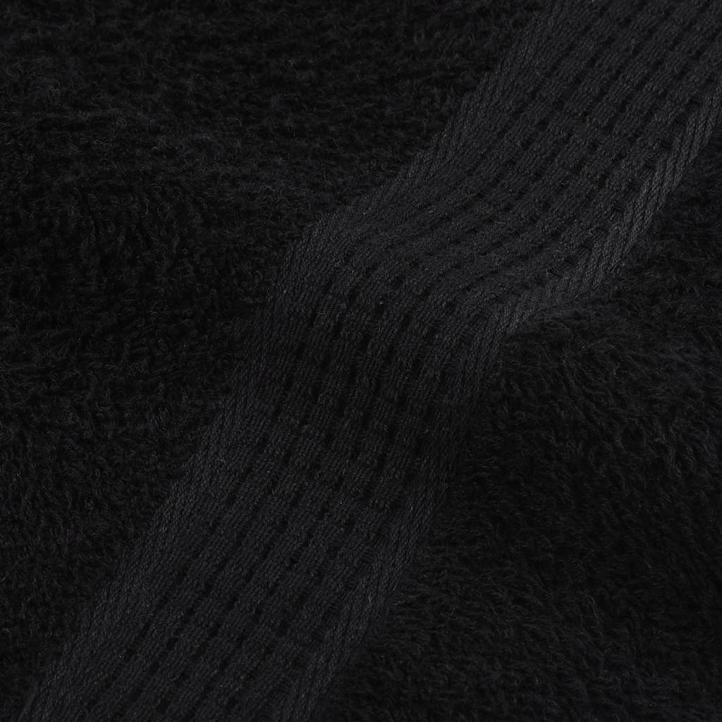 10 db FROGN mintás kéztörlő fekete 50 x 100 cm 360 g/m²