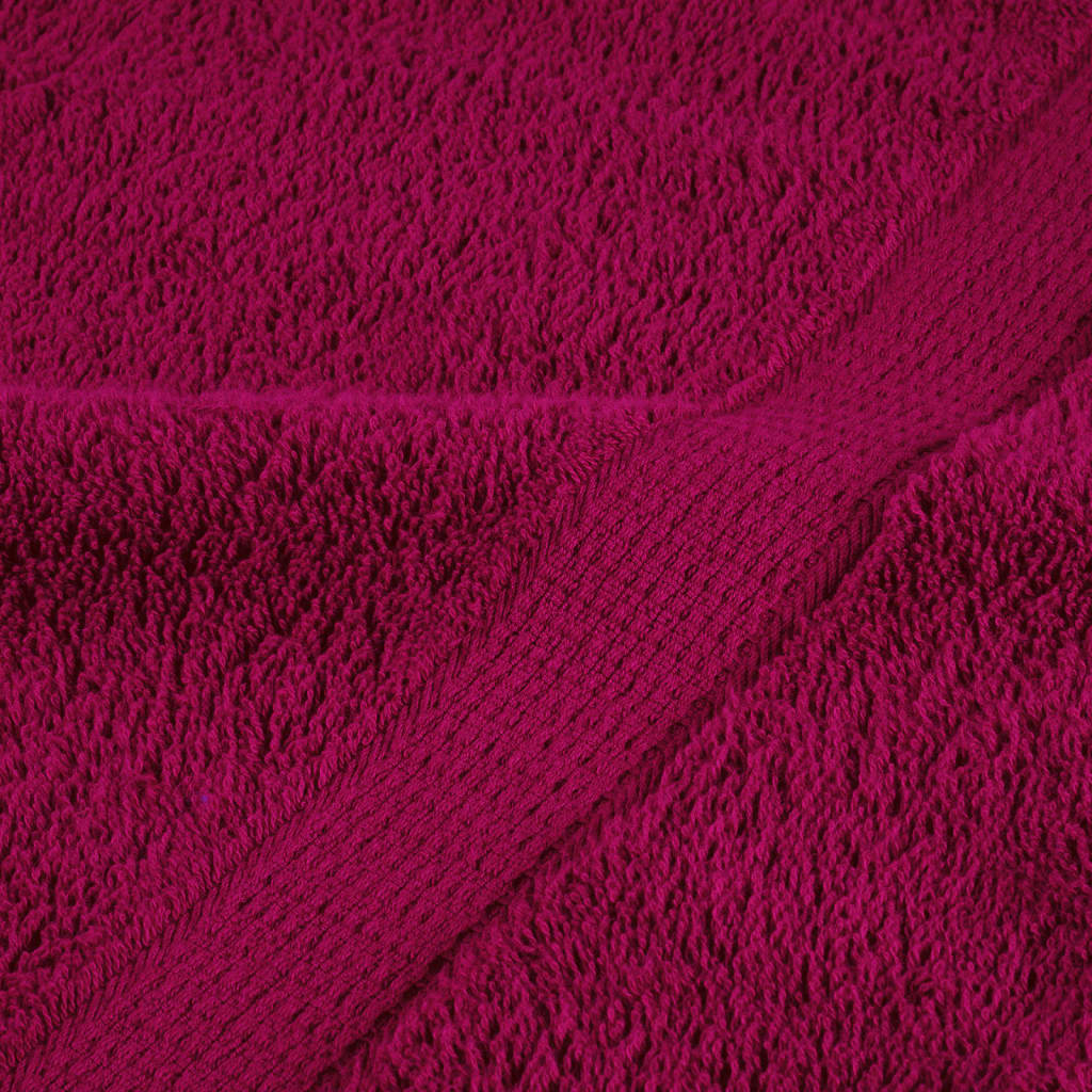 2 db prémium SOLUND törölköző bordó 100 x 200 cm 600 g/m²
