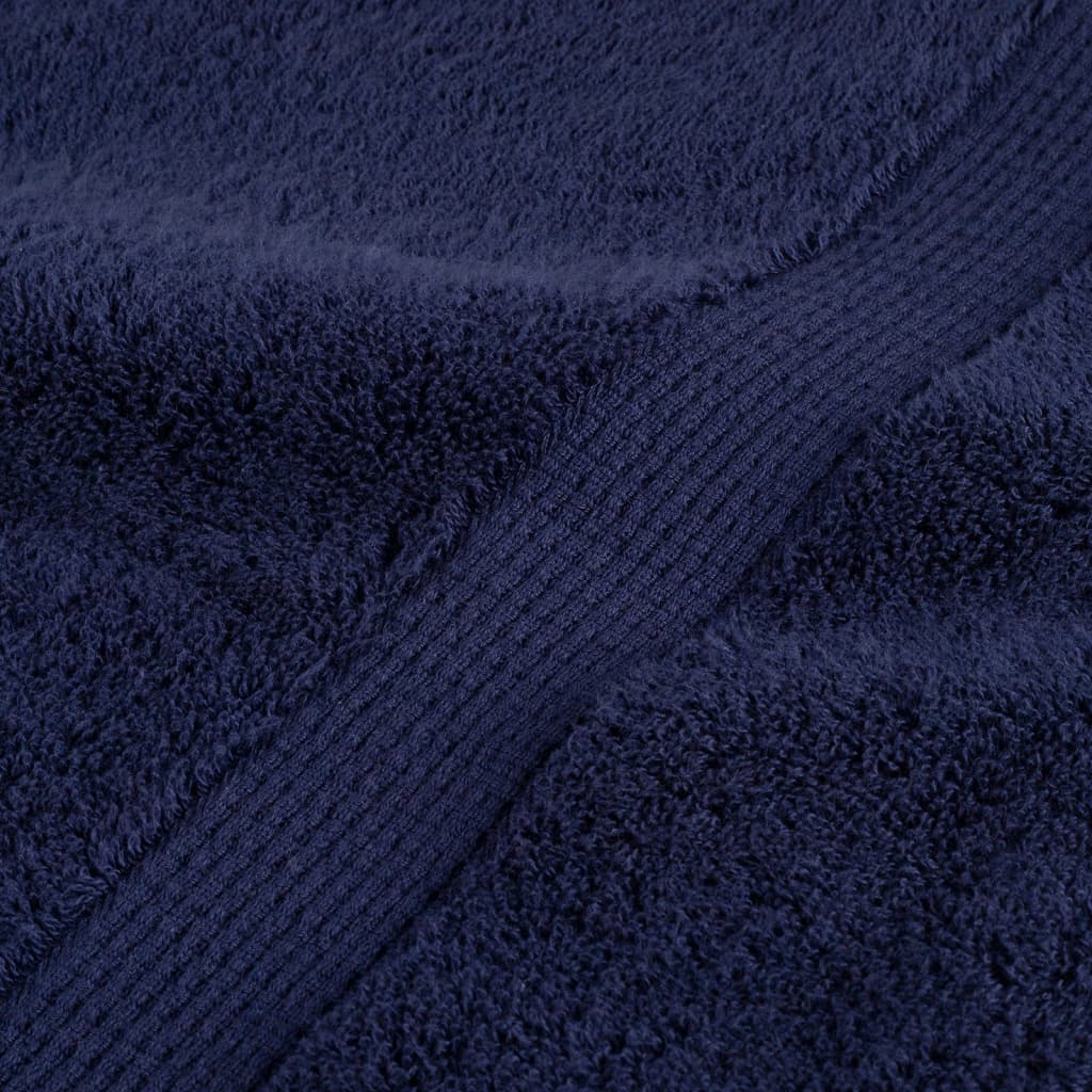 4 db prémium vendégtörölköző SOLUND sötétkék 30 x 50 cm 600 g/m²