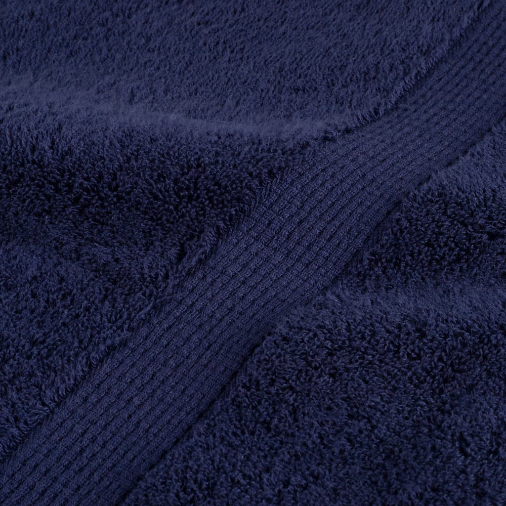 4 db prémium SOLUND törölköző sötétkék 100 x 200 cm 600 g/m²