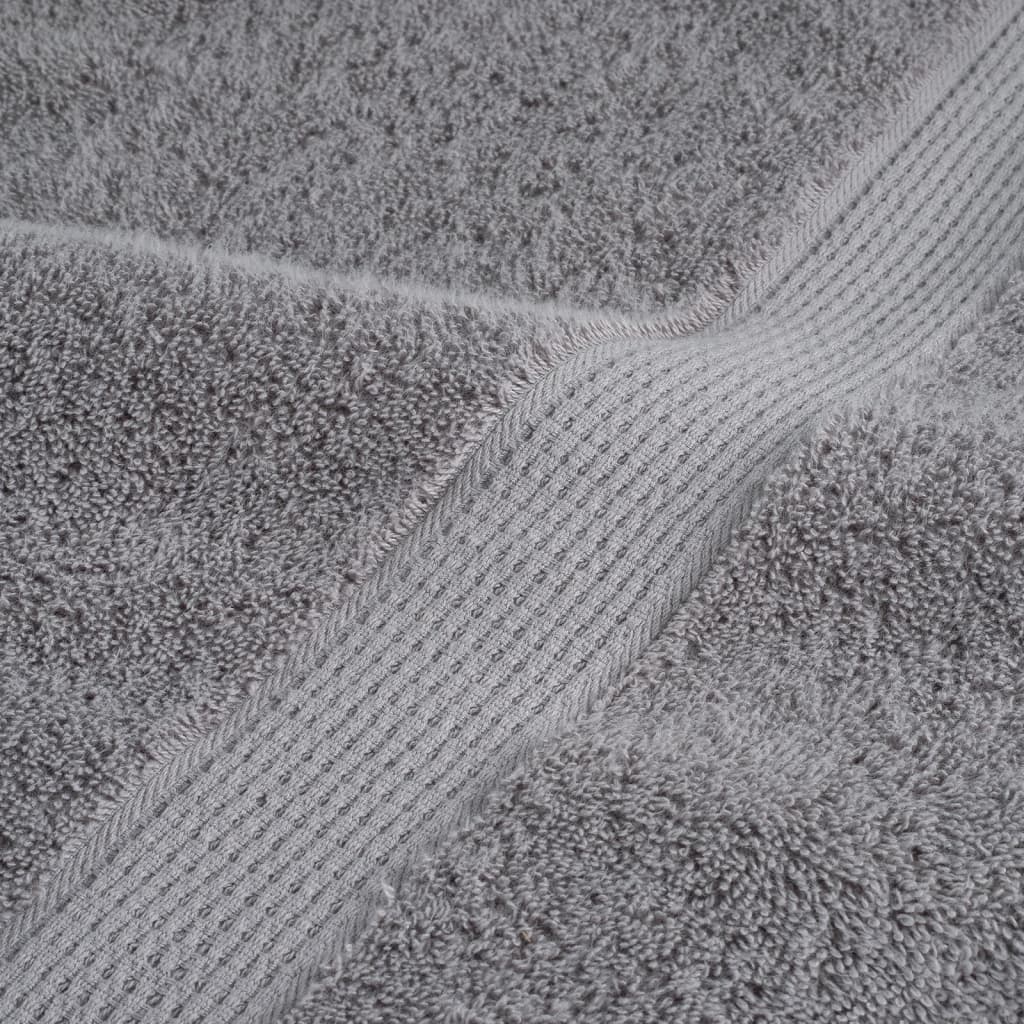 2 db prémium törölköző SOLUND szürke 100 x 200 cm 600 g/m²