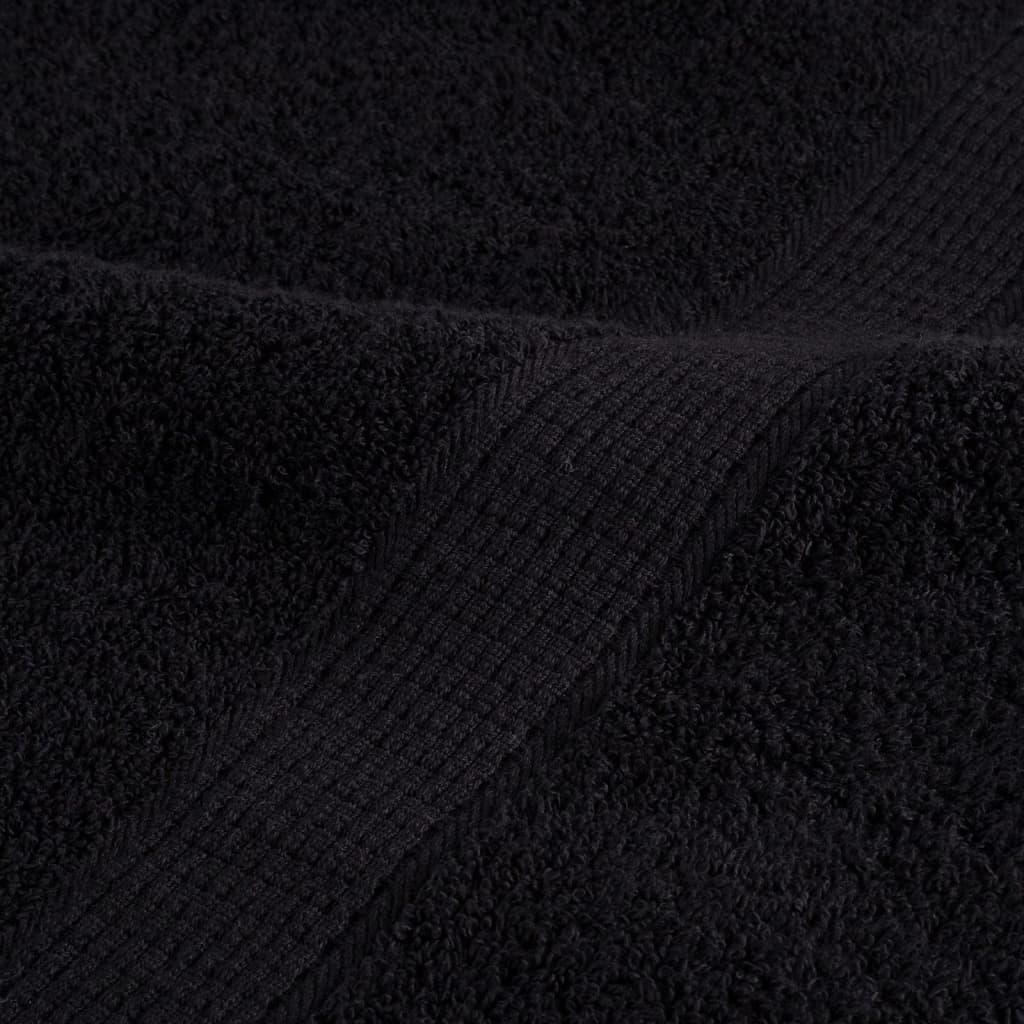 prémium mosdótörölköző SOLUND 2 db fekete 30 x 30 cm 600 g/m²