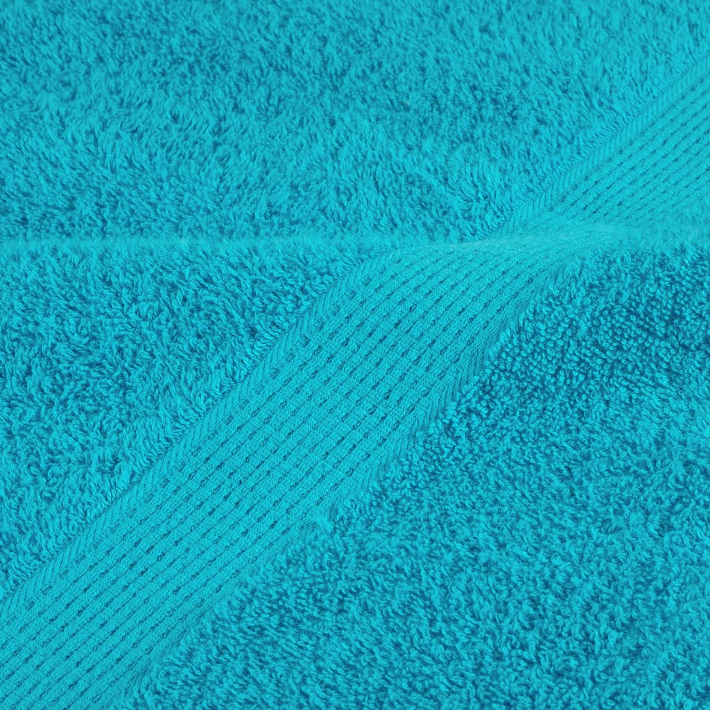 prémium törölköző SOLUND 10 db türkizkék 100 x 200 cm 600 g/m²